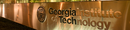 Photo of Georgia Tech sign
