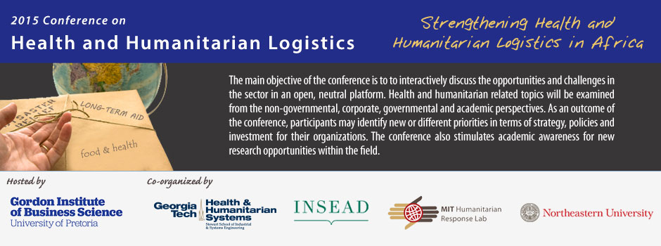 The main objectives of the conference are to articulate the opportunities and challenges in humanitarian response and world health, both from a humanitarian and a corporate/economic perspective, to identify important research issues, to create academic awareness for the research opportunities and to establish priorities for NGOs, corporations, and the government in terms of their strategies, policies, and investments.