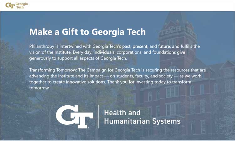 Give a Gift to GT