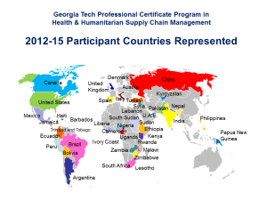 HHS Course participants map