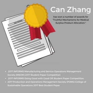Can Zhang has won numerous awards for his research with MedShare.