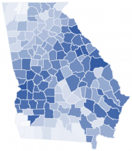 Georgia Heat Map