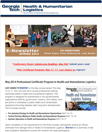 Spring 2014 newsletter